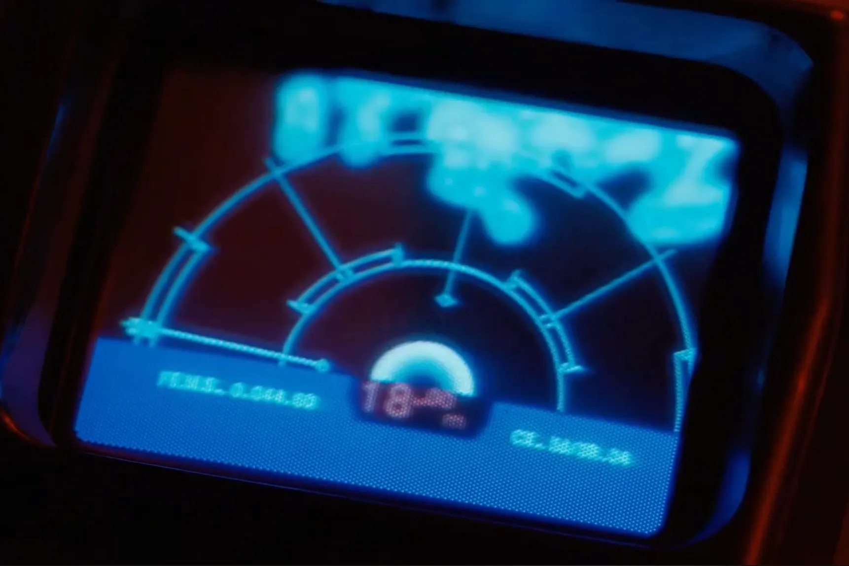 Alien motion tracker interface from the Aliens 2 movie