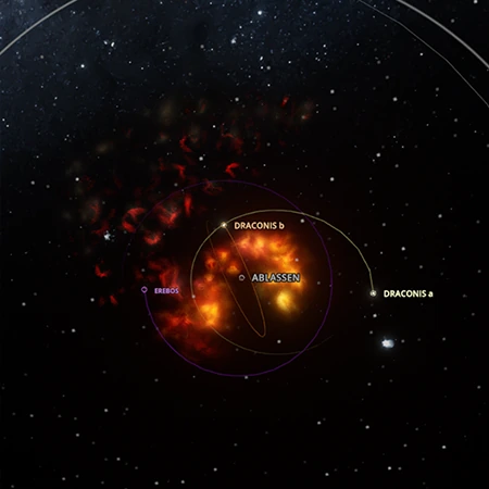 Map of Draconis 26 system